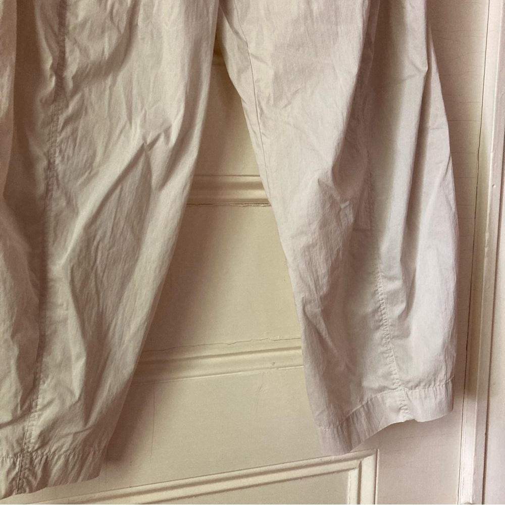 Rundholz ivory white parachute pants button fly pockets avant garde lagenlook M - Picture 3 of 9